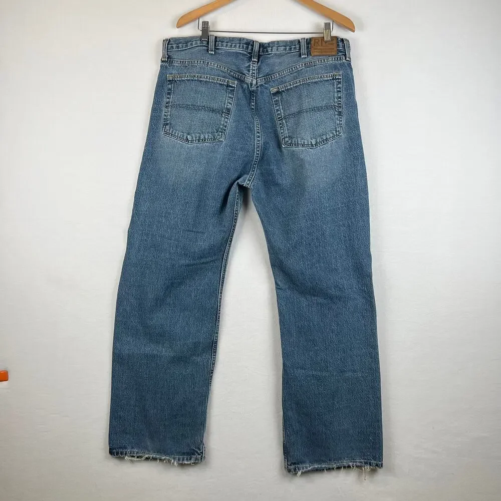 Vintage Polo Ralph Lauren Jeans Men 40x32 Y2K Grunge Streetwear Wide Leg 90s VTG